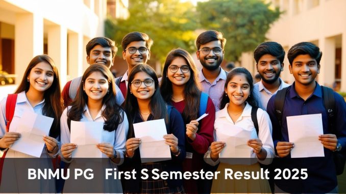 BNMU PG First Semester Result 2025 make photo